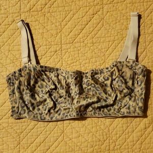 Victoria's Secret 34D Removable Straps Cheetah Bra